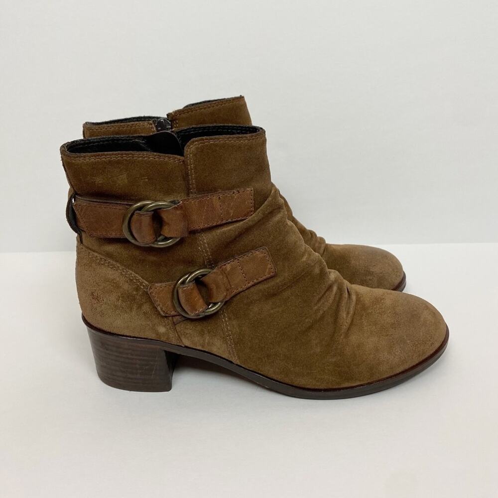 Paul Green Newbury Boot Coffee Suede Brown Size 6